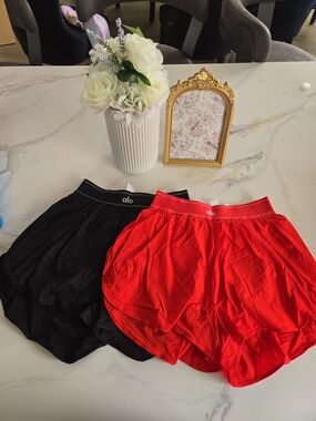 ALO Yoga Black and Red Athletic Shorts PRICE IS FOR EACH ONE